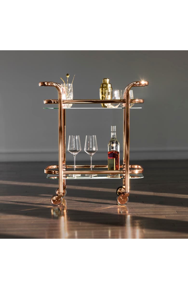 Viski Belmont Bar Cart, Alternate, color, Gold