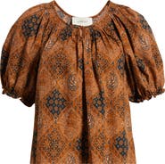 THE GREAT. The Moorland Puff Sleeve Top