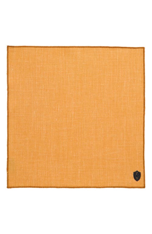 Clifton Wilson Gold Linen Pocket Square