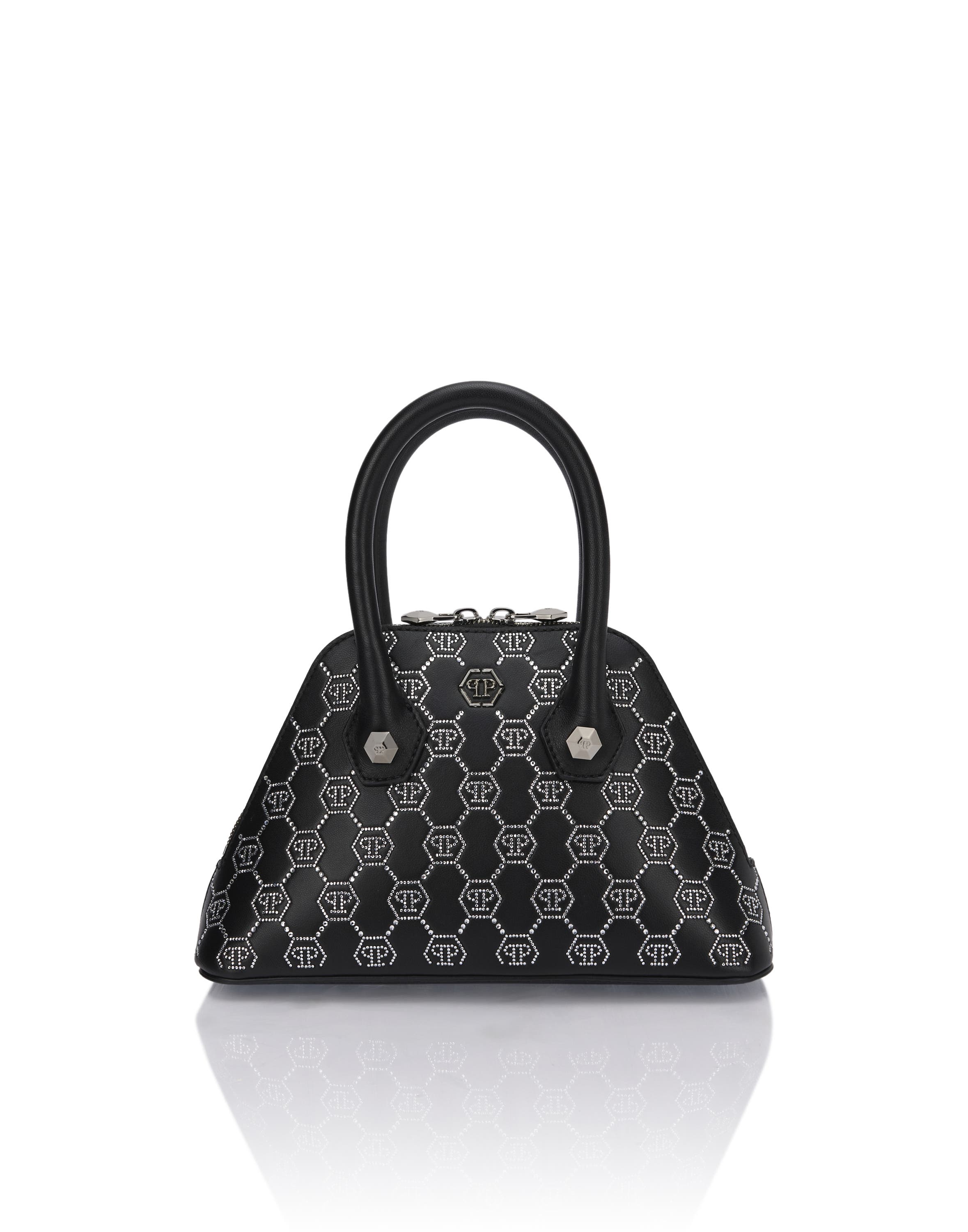 Majestic Handbag Monogram Small Women, Main, color, black