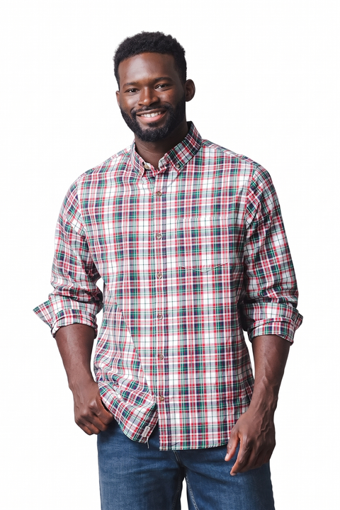 Men's Sueded Organic Stretch Poplin Shirt