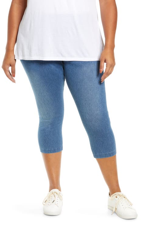 'Lyssentials Denim Capri Leggings