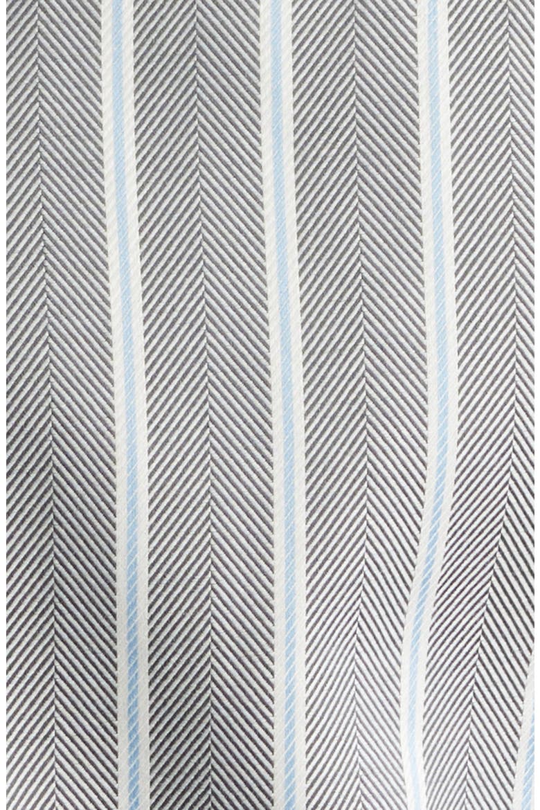 Konrad Stripe Cotton Button-Down Shirt, Alternate, color, ASPHALT