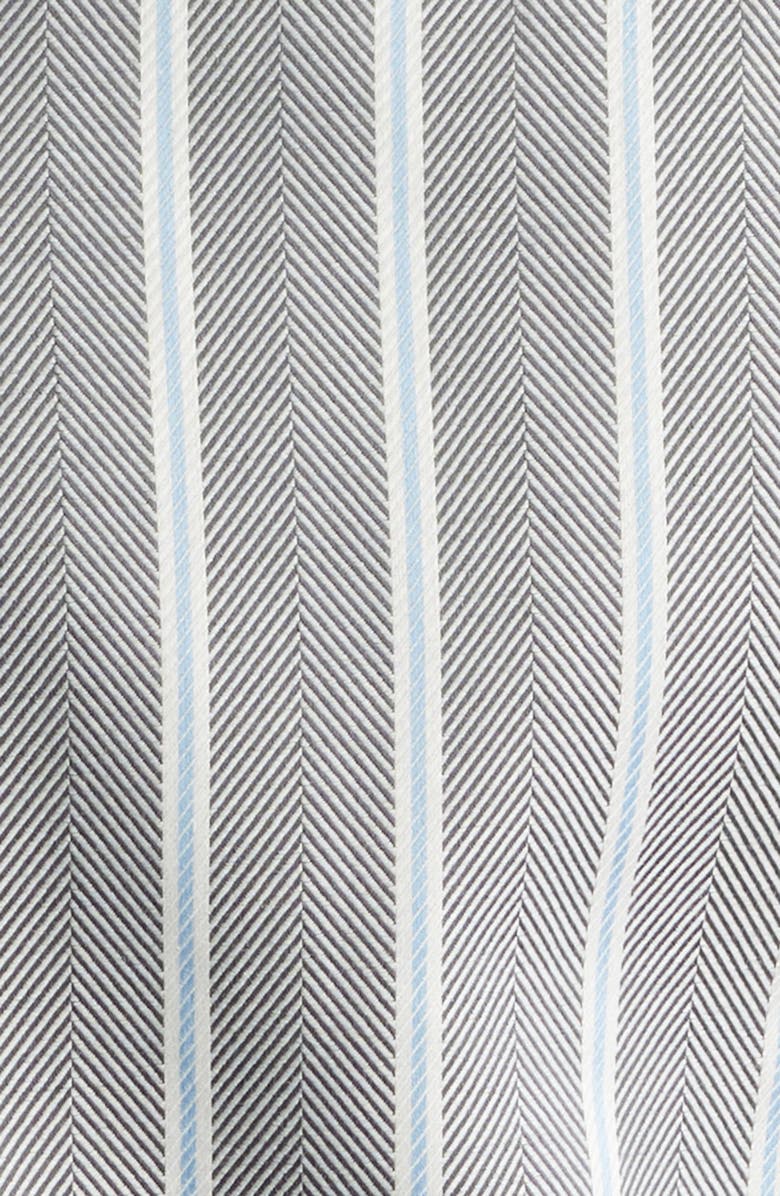 Les Deux Konrad Stripe Cotton Button-Down Shirt, Alternate, color, Asphalt