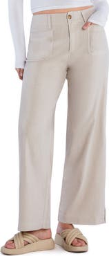 HINT OF BLU Bliss High Waist Cotton Blend Pants