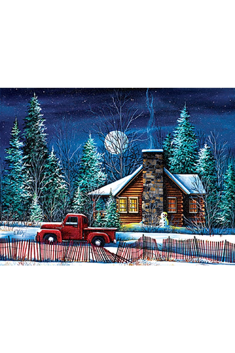 Night Watch Cabin 500 piece Jigsaw Puzzle for Adults, Alternate, color, Multicolor