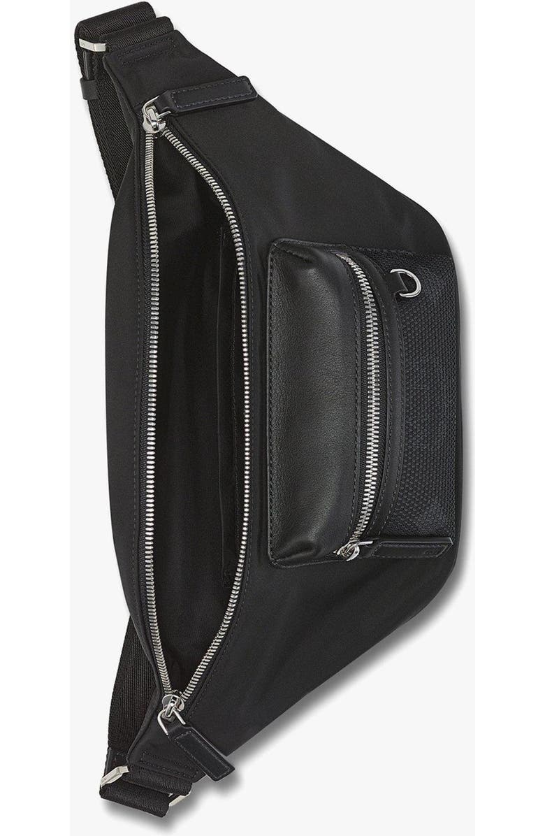 MCM Fursten Belt Bag in Recycled Nylon, Alternate, color, Black