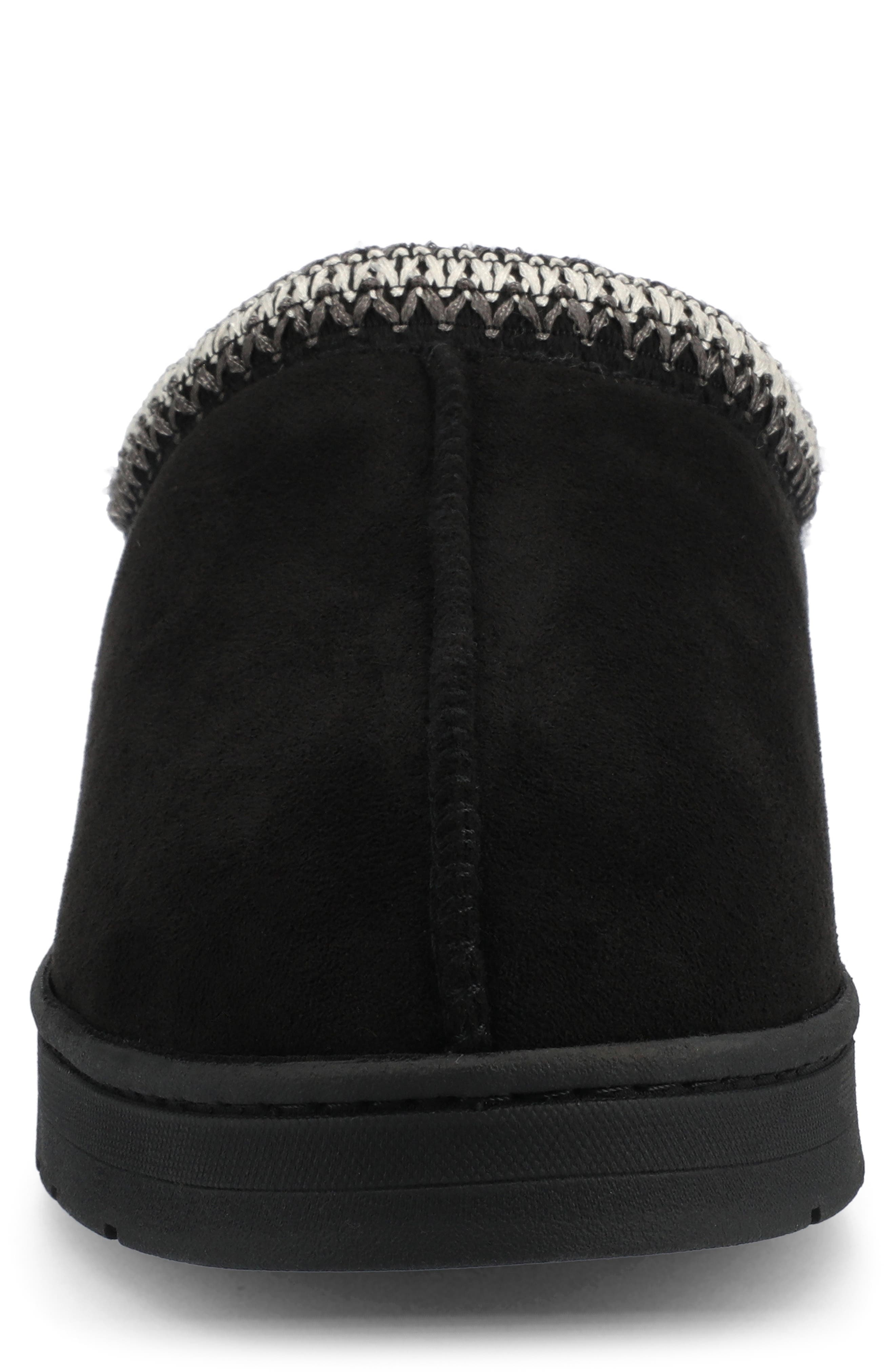 VANCE CO Lance Leather Slipper, Alternate, color, Black