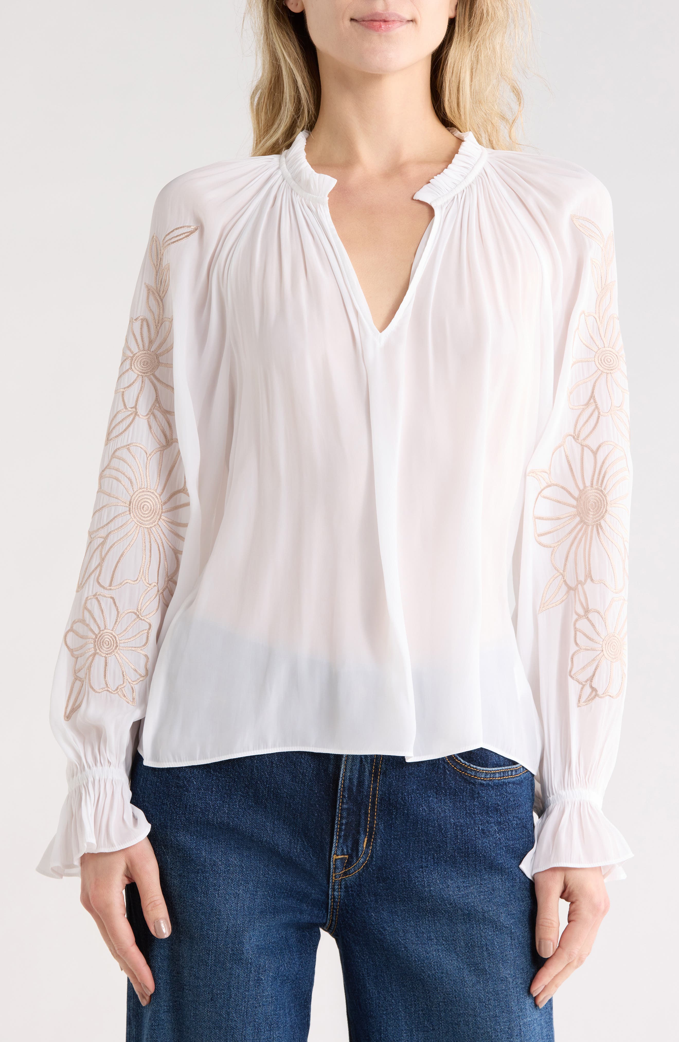 Ramy Brook Sakura Woven Top
