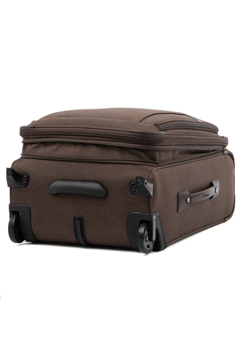 Platinum Elite Softside Expandable 22" Upright Carry On Luggage, Alternate, color, Rich Espresso