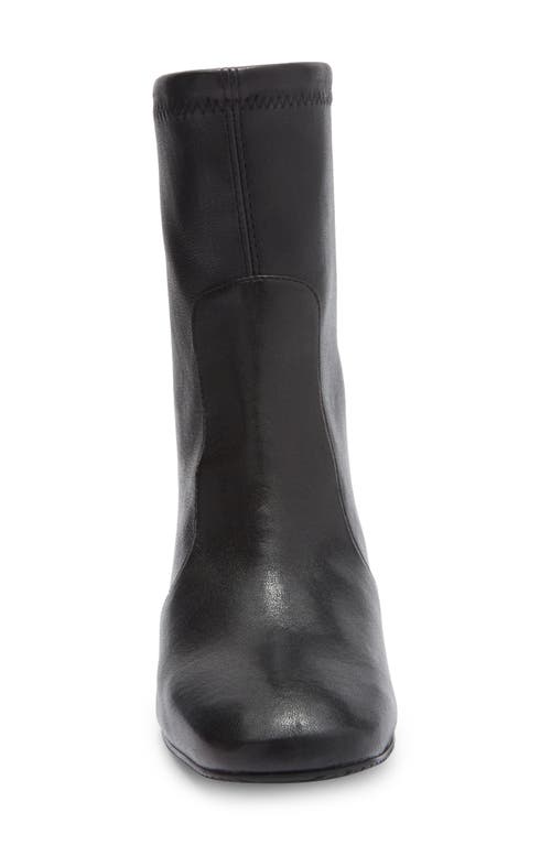 Stuart Weitzman Sleek Sock Bootie In Black