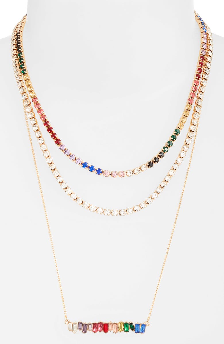 8 Other Reasons x Draya Michele Three Stacked Set of 3 Necklaces, Alternate, color, 