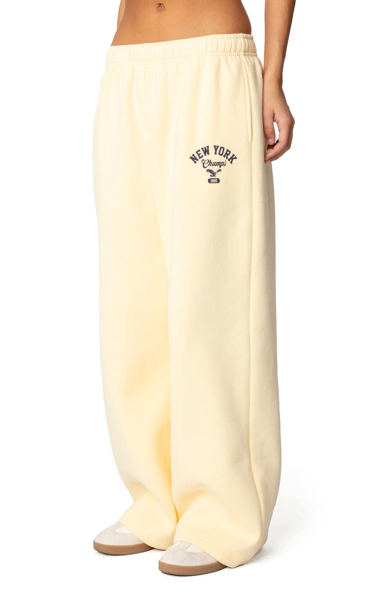 EDIKTED New York Champs Sweatpants, Alternate, color, 