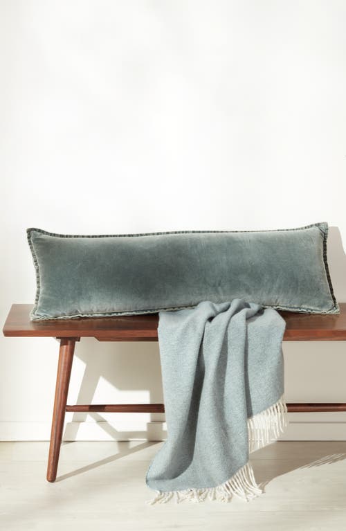 Nordstrom Velveteen Bolster Pillow In Green