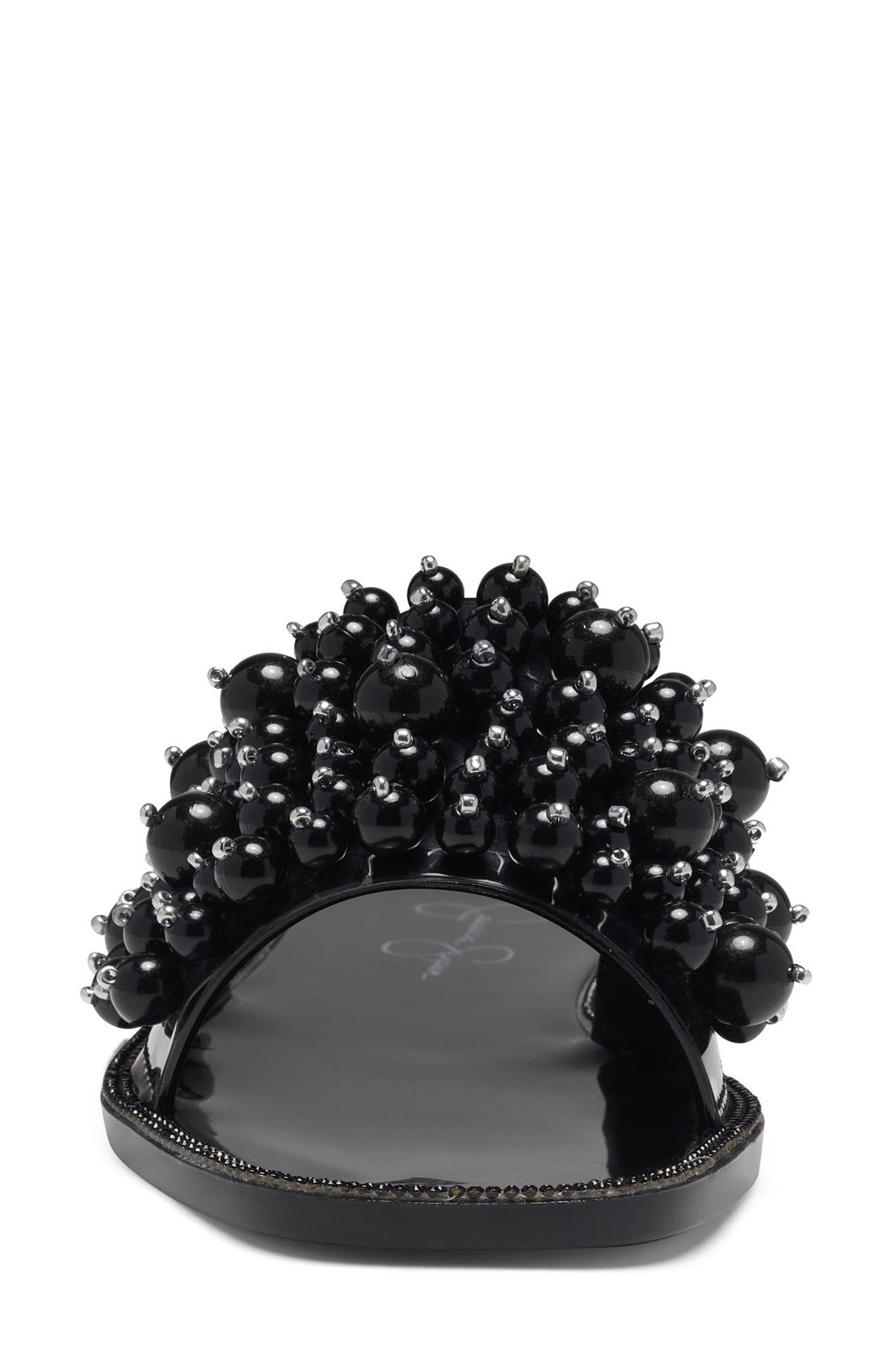 Jessica Simpson Kassime Crystal Embellished Jelly Slide Sandal, Alternate, color, 