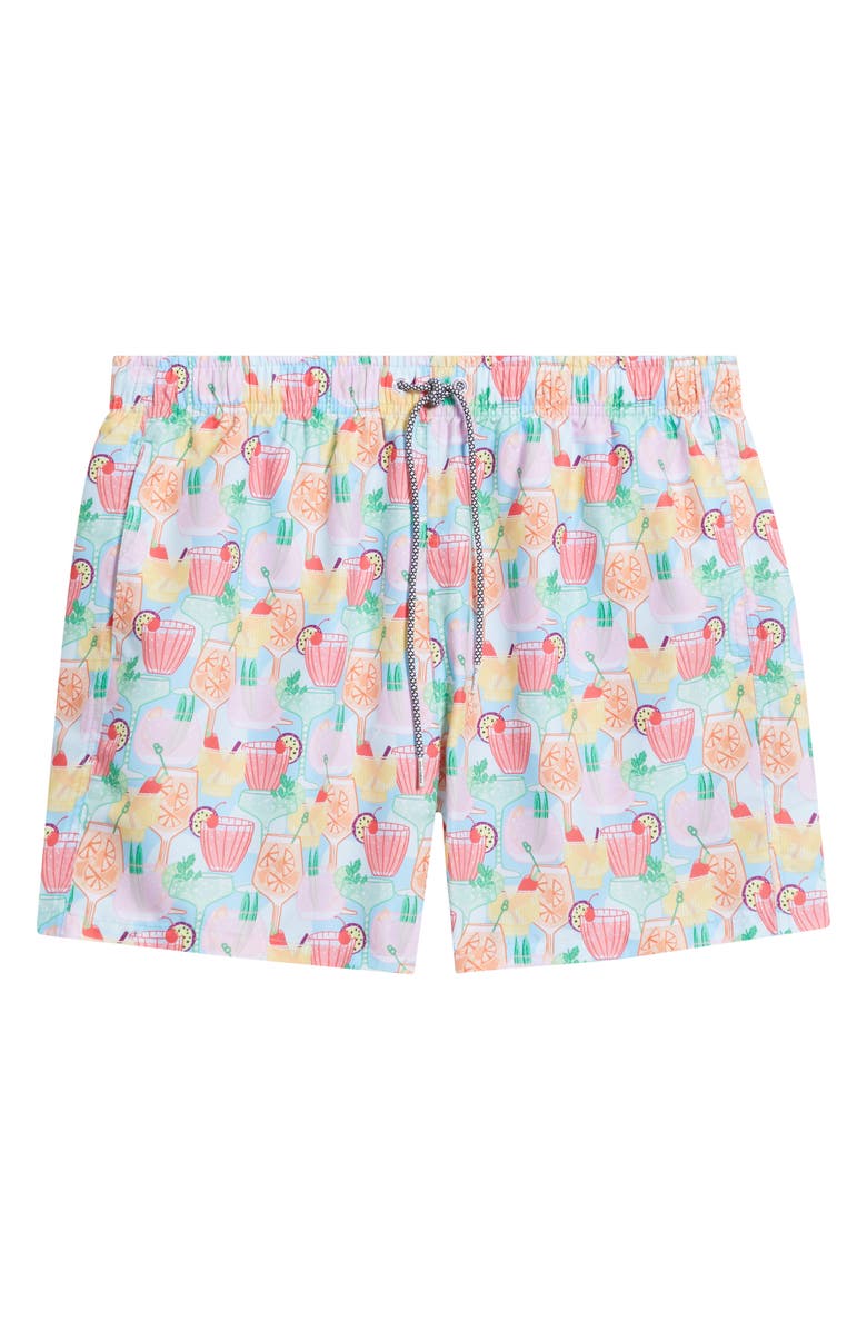 Boardies Club Tropicana Print Swim Trunks, Alternate, color, Multi