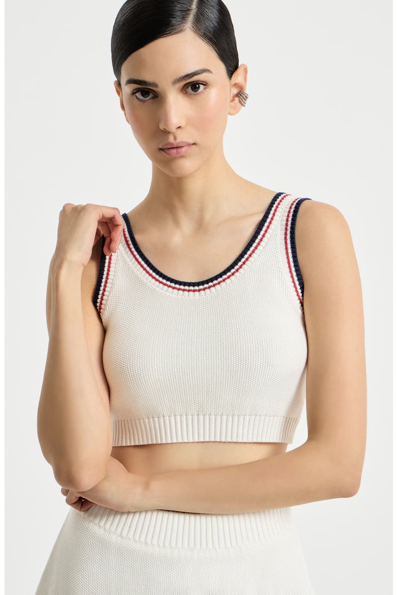Knit crop top, Alternate, color, Panama