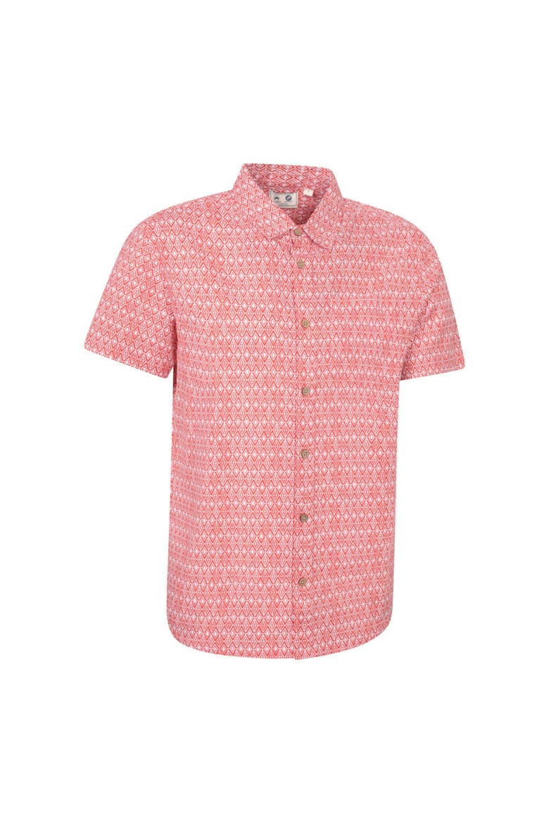 Preston Illustration Shirt, Alternate, color, Fiery Coral