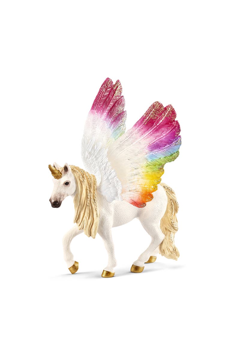 Schleich Bayala Winged Rainbow Unicorn, Multicolor, Kids 5+, Main, color, Multicolored