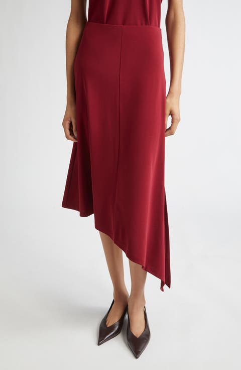 Mire Asymmetric Slit Skirt