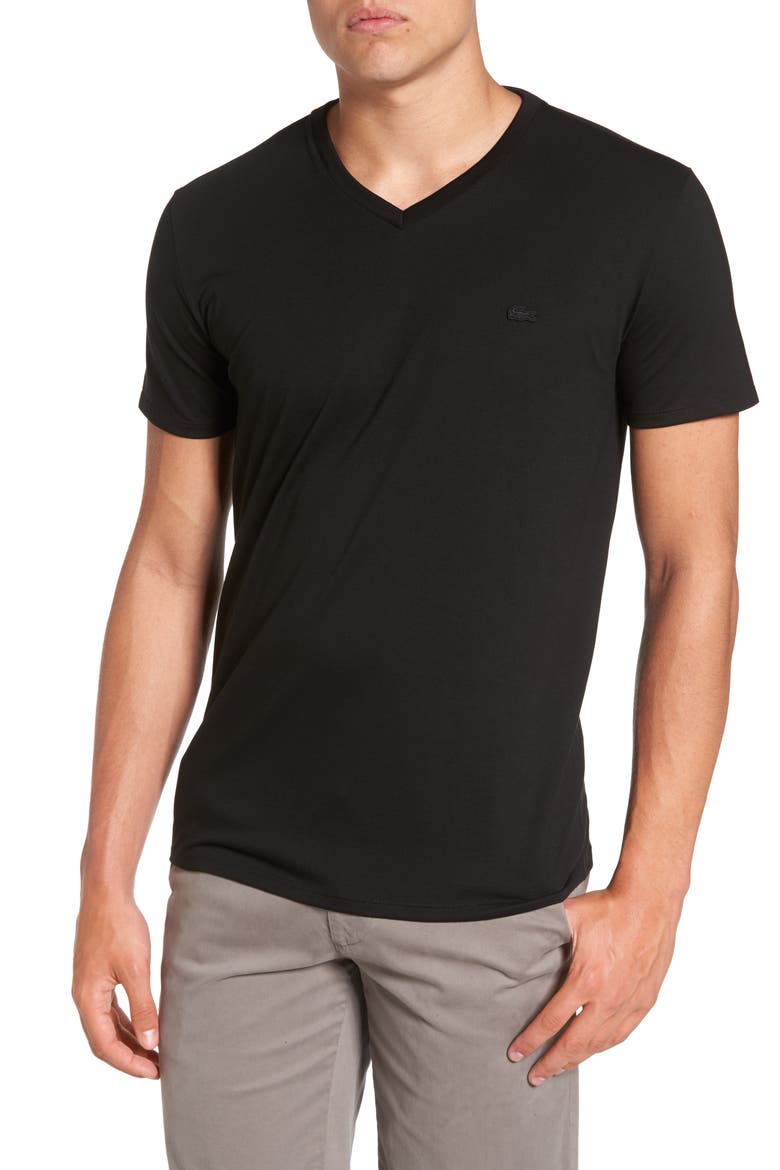 Pima Cotton T-Shirt (Nordstrom Exclusive), Main, color, BLACK
