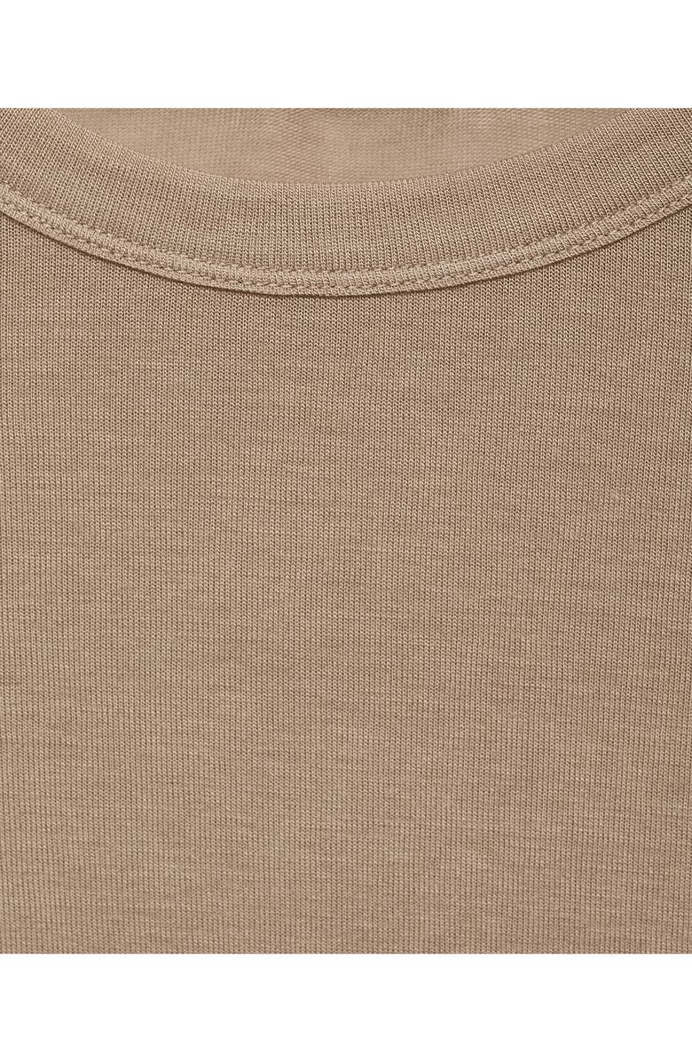 MANGO Lightweight Long Sleeve Top, Alternate, color, Light/ Pastel Brown