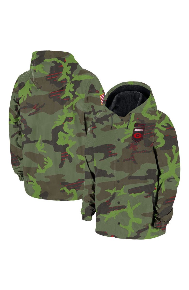 Nike Men's Nike Camo Georgia Bulldogs Hoodie Full-Snap Jacket, Main, color, Camo