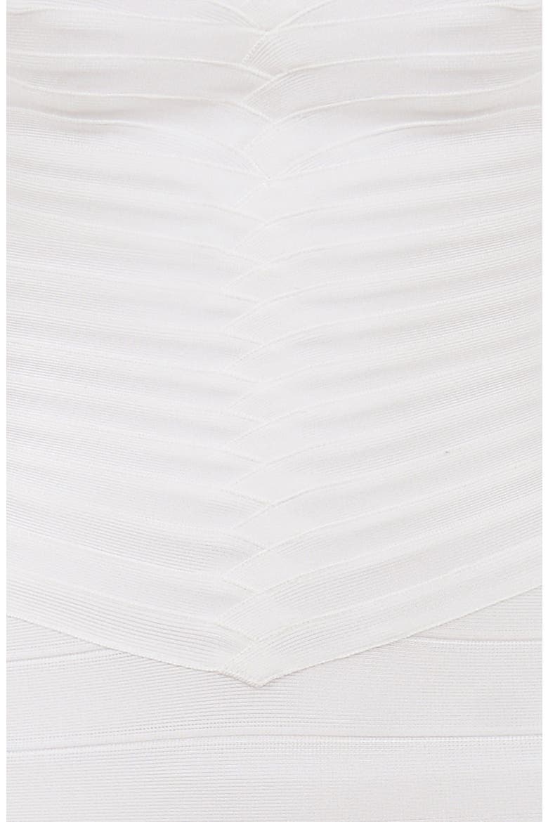 The Sweetheart Strapless Bandage Gown, Alternate, color, WHITE
