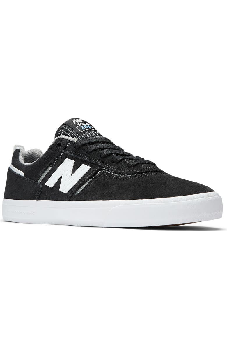 New Balance 306 Skate Sneaker, Main, color, Black/ White
