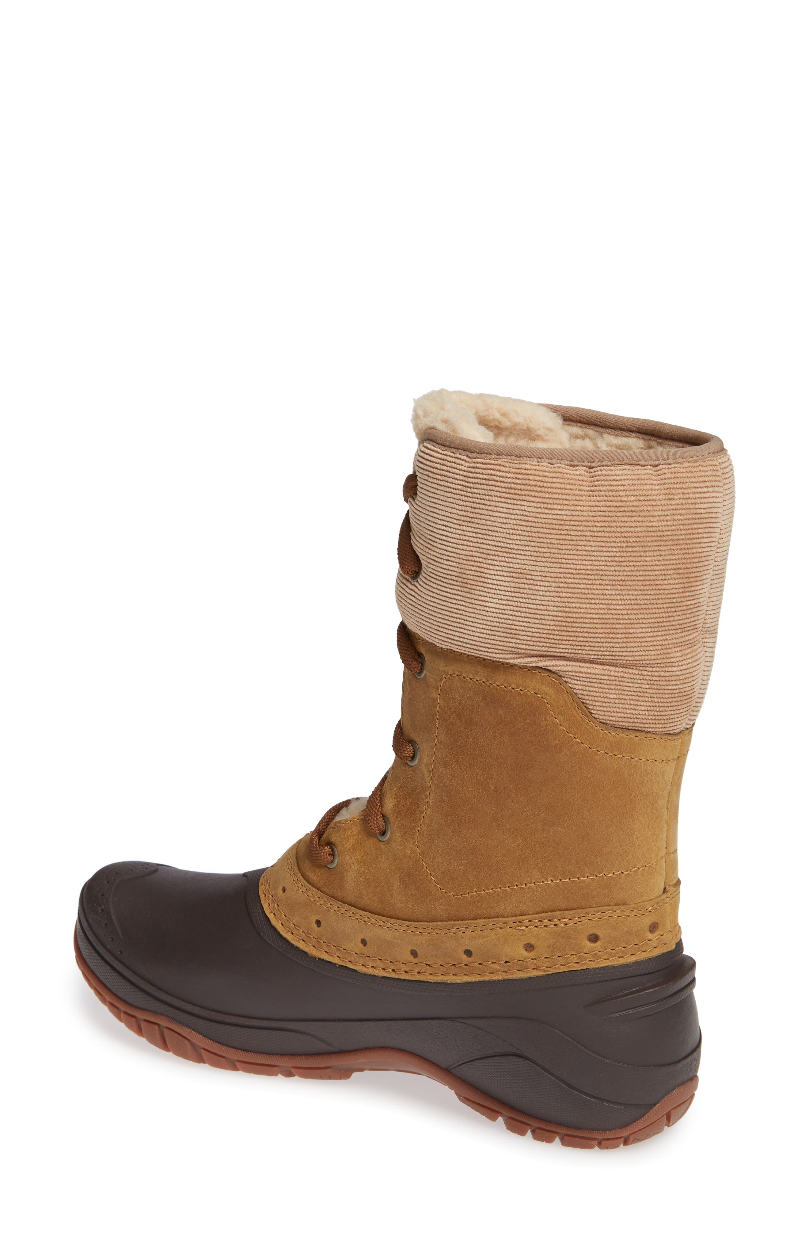 Shellista Roll Cuff Waterproof Insulated Winter Boot, Alternate, color, GOLDEN BROWN/ COFFEE BROWN