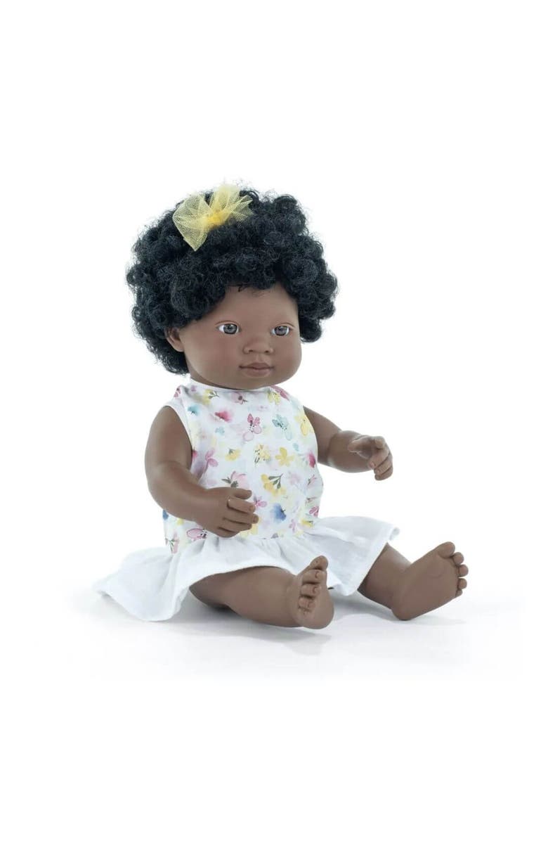 Miniland Baby Doll African Girl 15'' (Box) - My Friends & Me, Main, color, Dark Skin