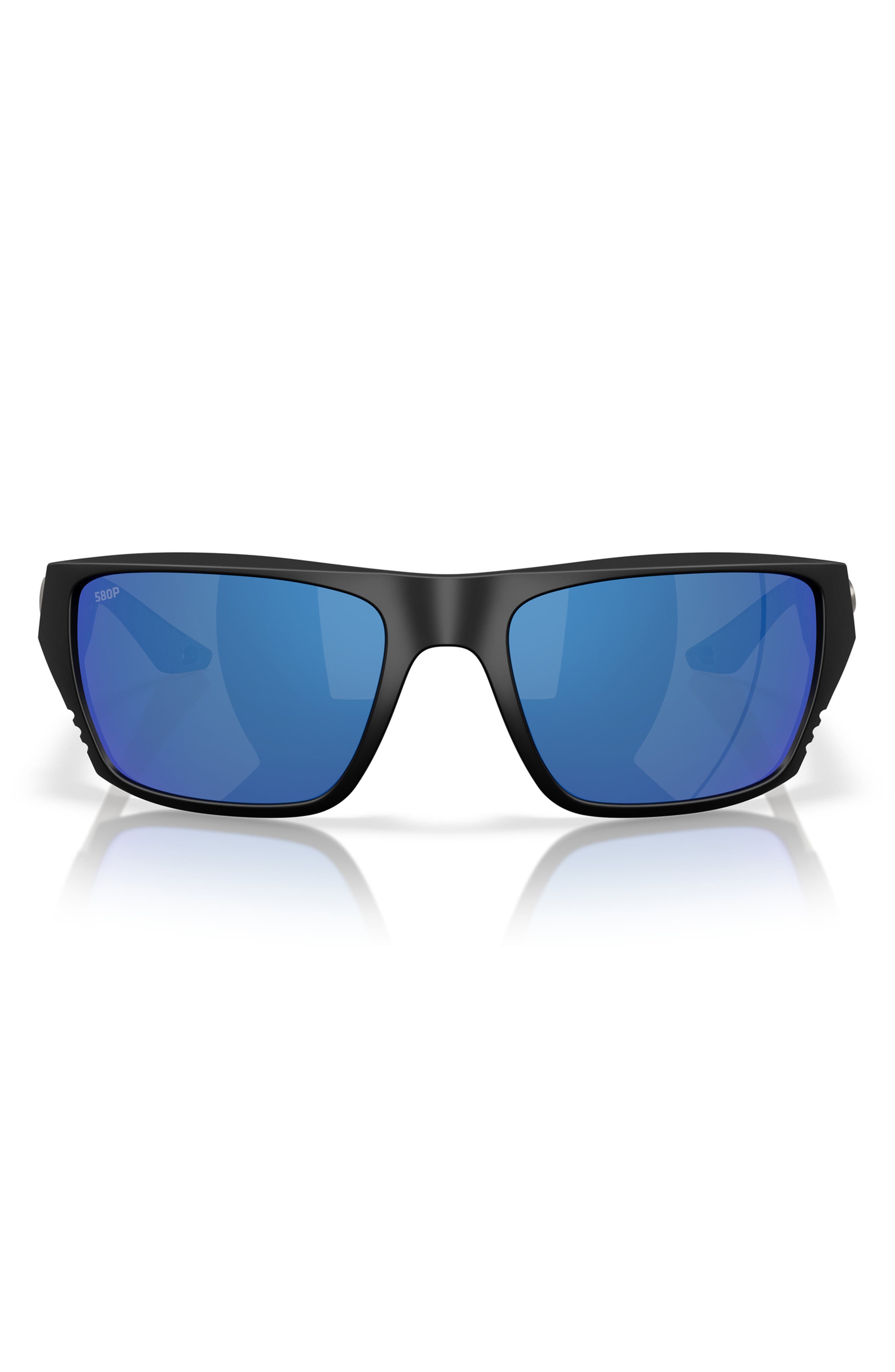 MATTE BLACK/ BLUE MIRROR