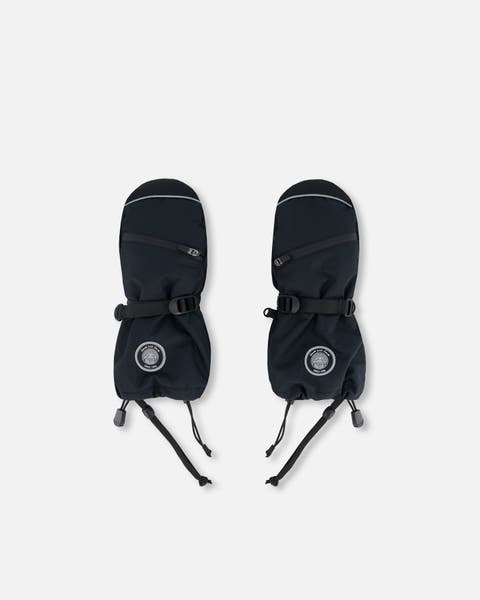 Kids Unisex Technical Mittens Black