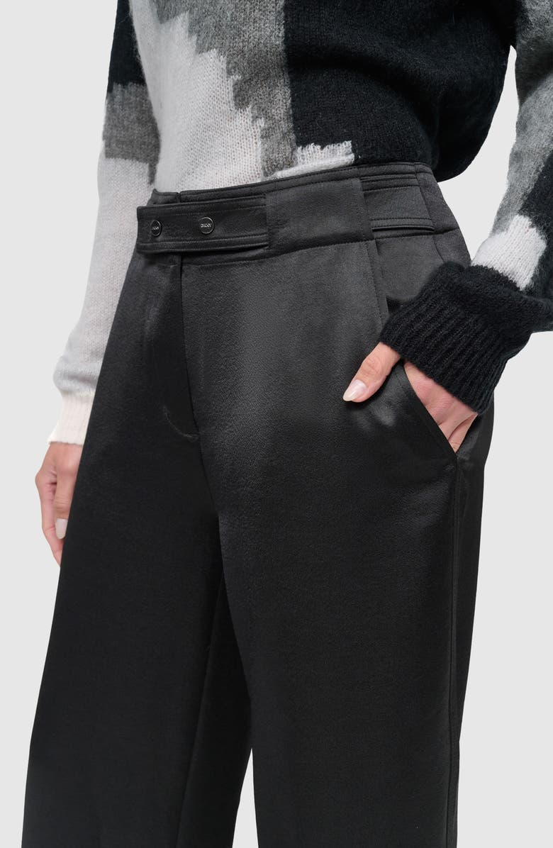 DKNY Belt Detail Wide Leg Pants, Alternate, color, 