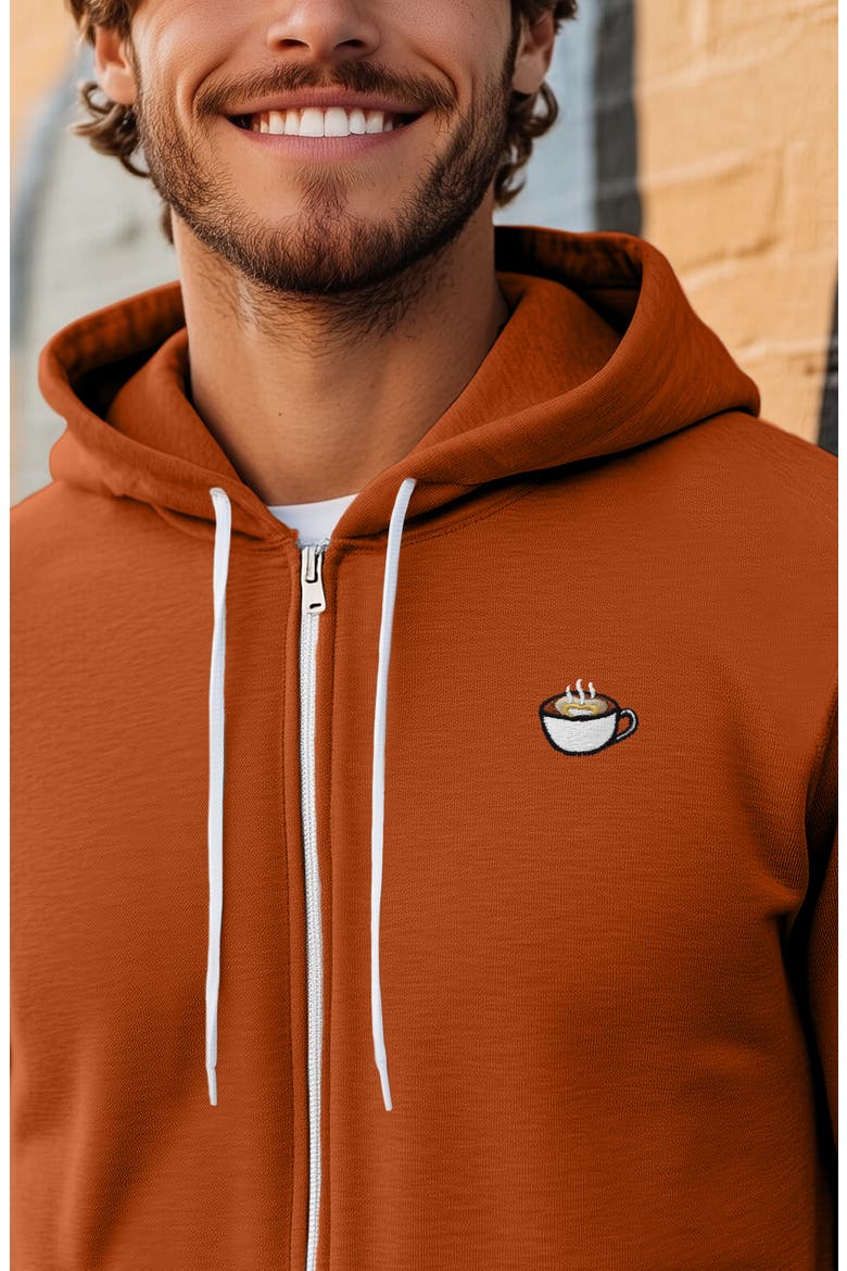 Cappuccino Zip Hoodie, Alternate, color, Autumn