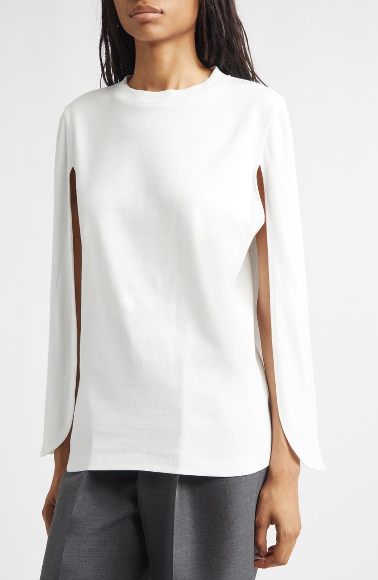 GIA STUDIOS Dover Cape Top, Alternate, color, Off White