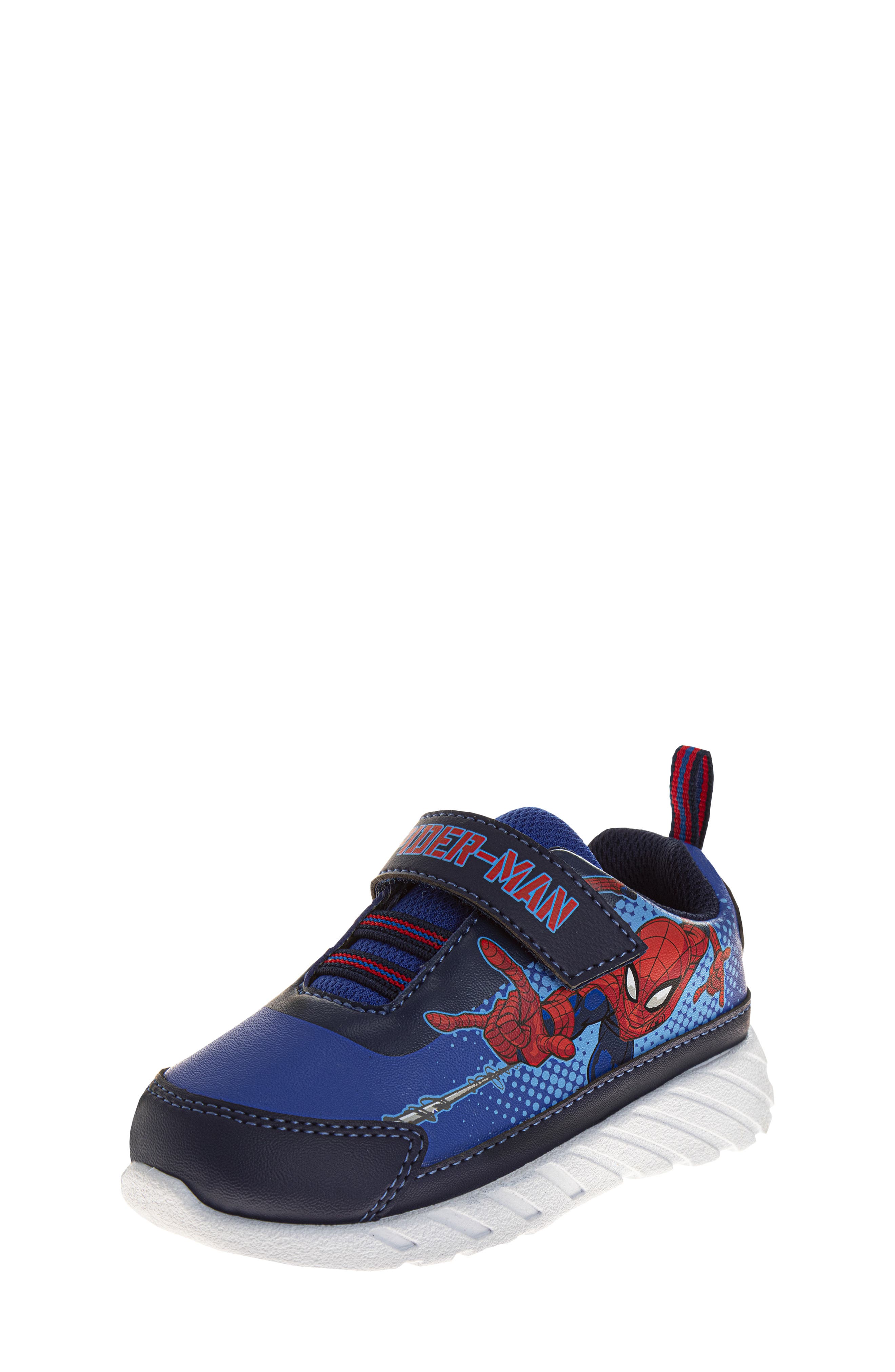 JOSMO Kids' Marvel Spider-Man Sneaker, Main, color, Blue/ Red