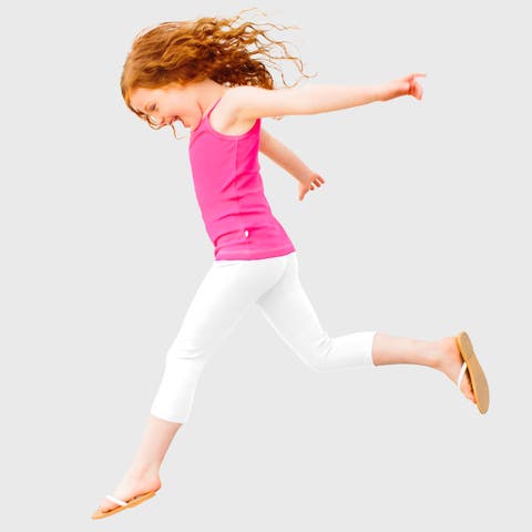 Girls 100% Soft Cotton Capri Leggings (Toddler, Little Kid & Big Kid)