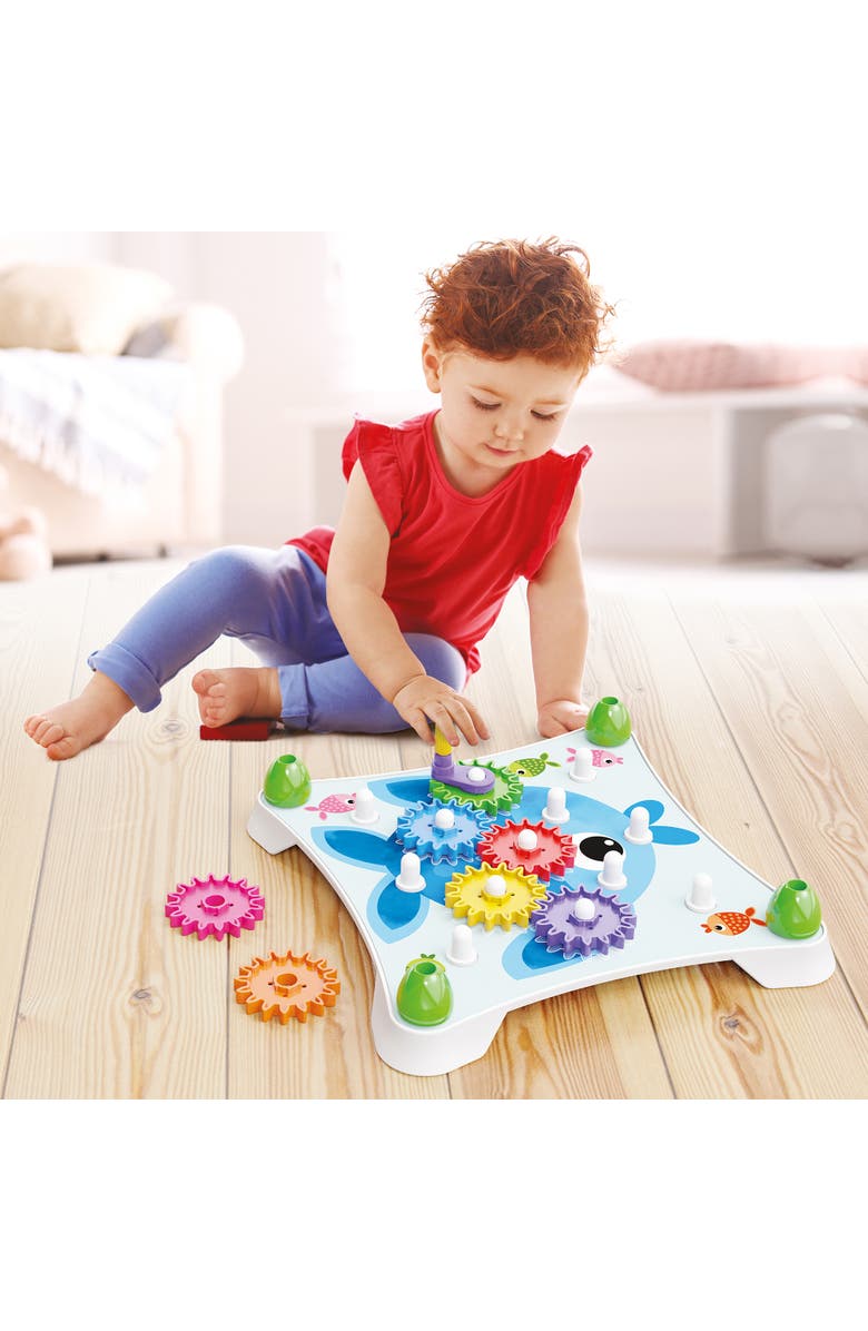 Quercetti Peggy Gears 13 Piece Cogwheel Construction Toy, Alternate, color, Multicolored