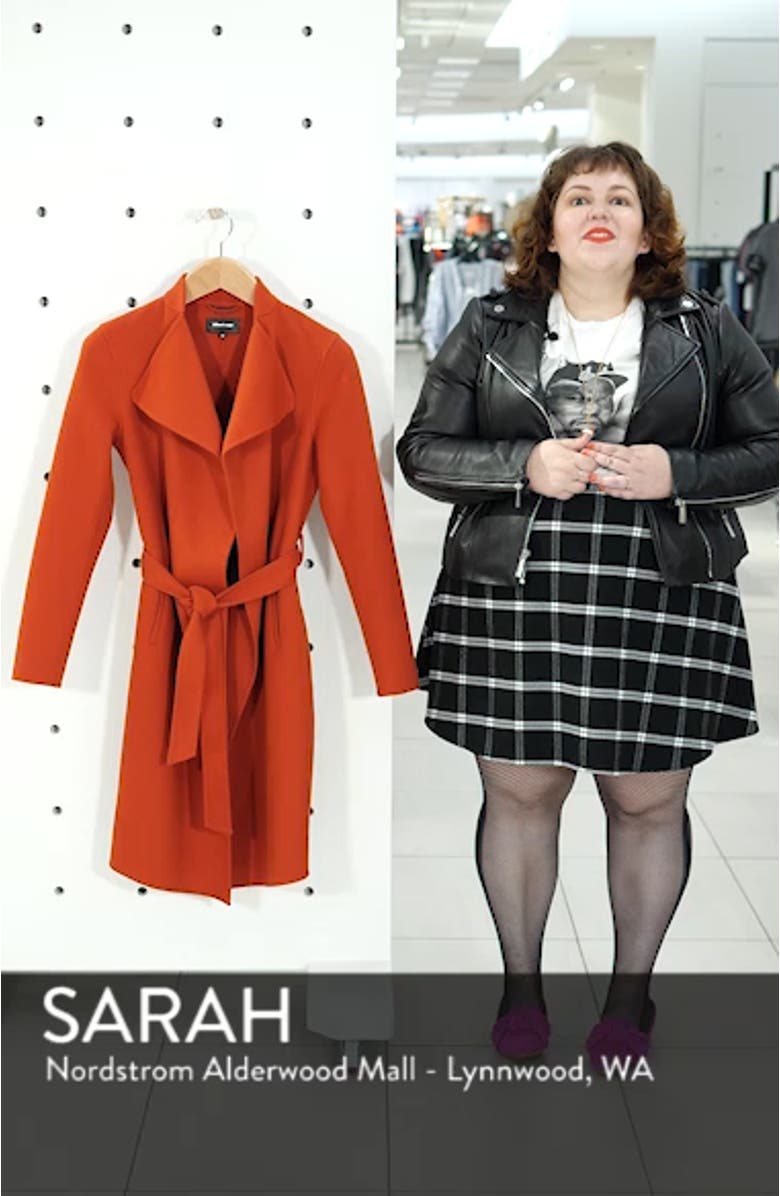 Leora Belted Long Wool Coat, sales video thumbnail