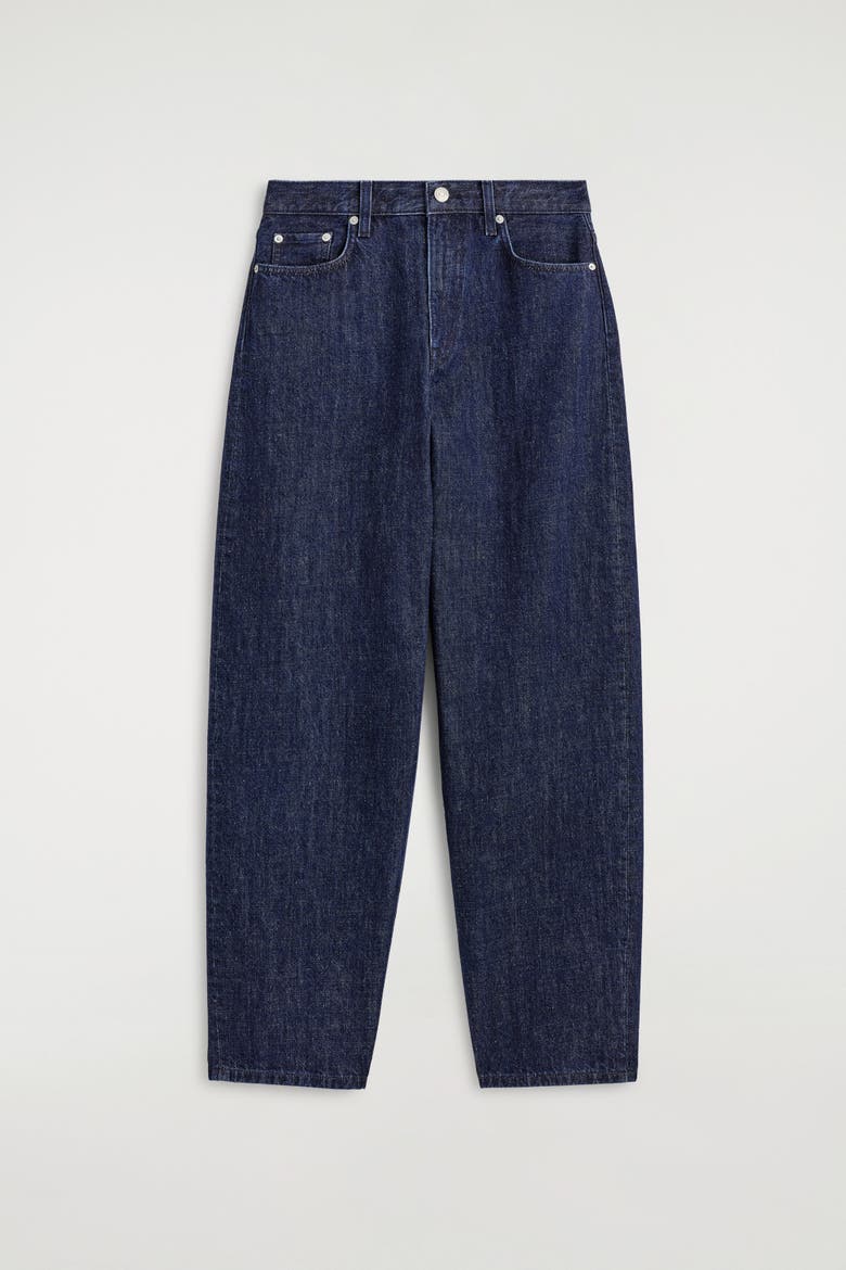 Bay Barrel-Leg Jeans, Alternate, color, DARK BLUE