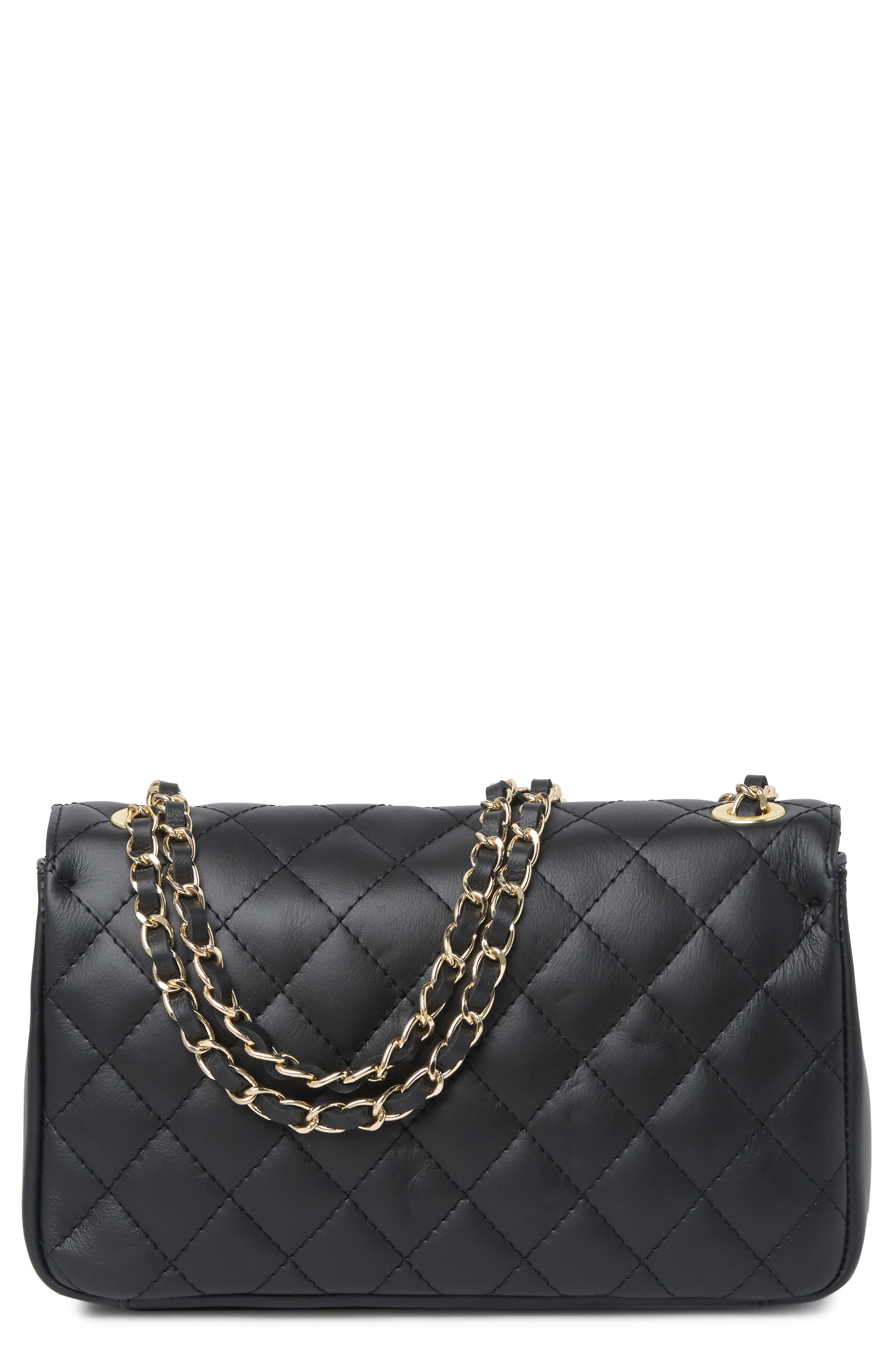 MARKESE Matalasse Quilted Leather Shoulder Bag, Alternate, color, 