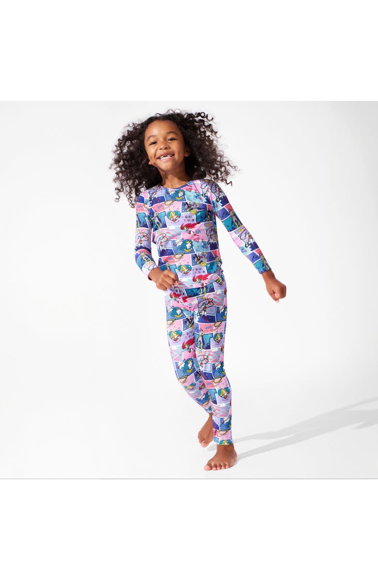 Bellabu Bear Kids' Justice Heroines Set of 2 Piece Pajamas, Alternate, color, Justice Heroines