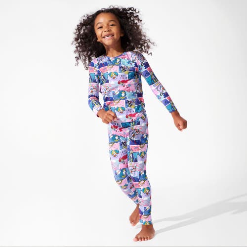 Bellabu Bear Kids' Justice Heroines Set Of 2 Piece Pajamas In Justice Heroines