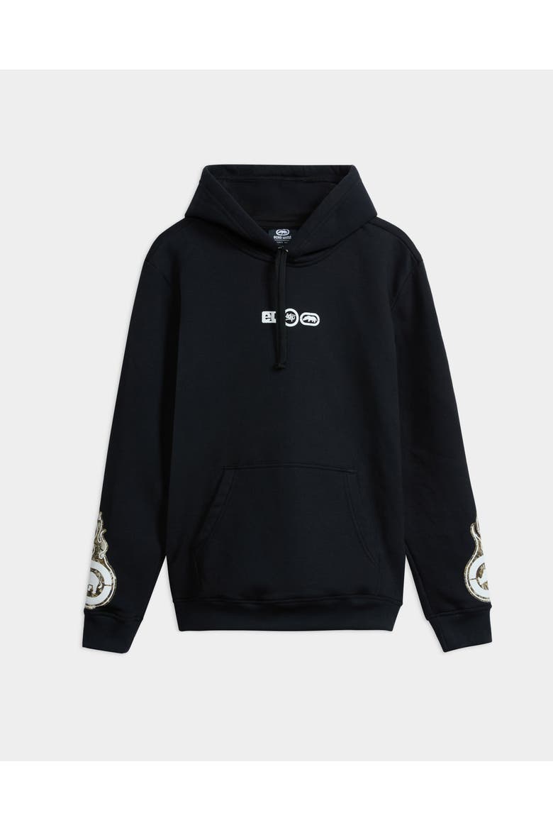 Leafy on Fire Hoodie, Main, color, Vintage Black