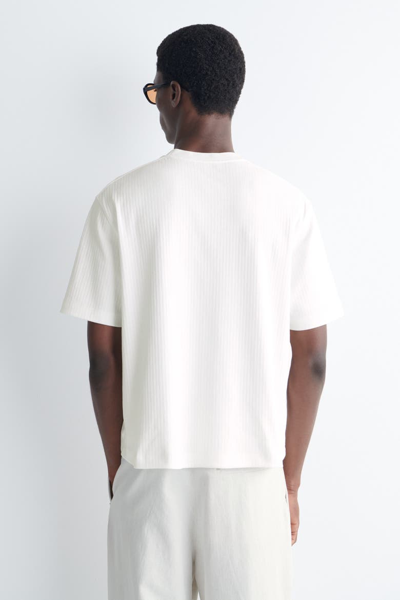 Heavyweight Ribbed T-shirt, Alternate, color, WHITE