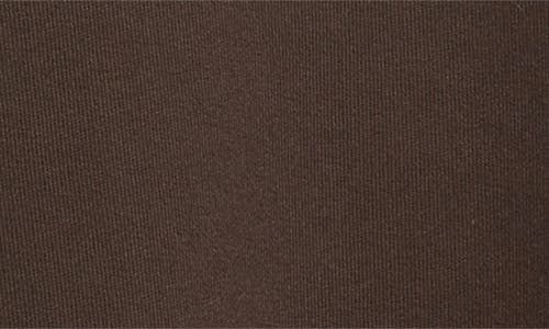 Stone Island Compass Patch Brushed Fleece Half Zip Sweatshirt In Brown