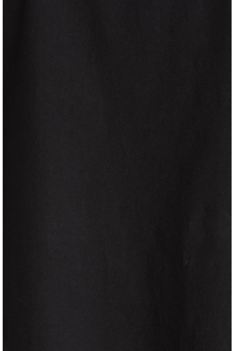 Double Breasted Cotton Blend Peacoat, Alternate, color, BLACK