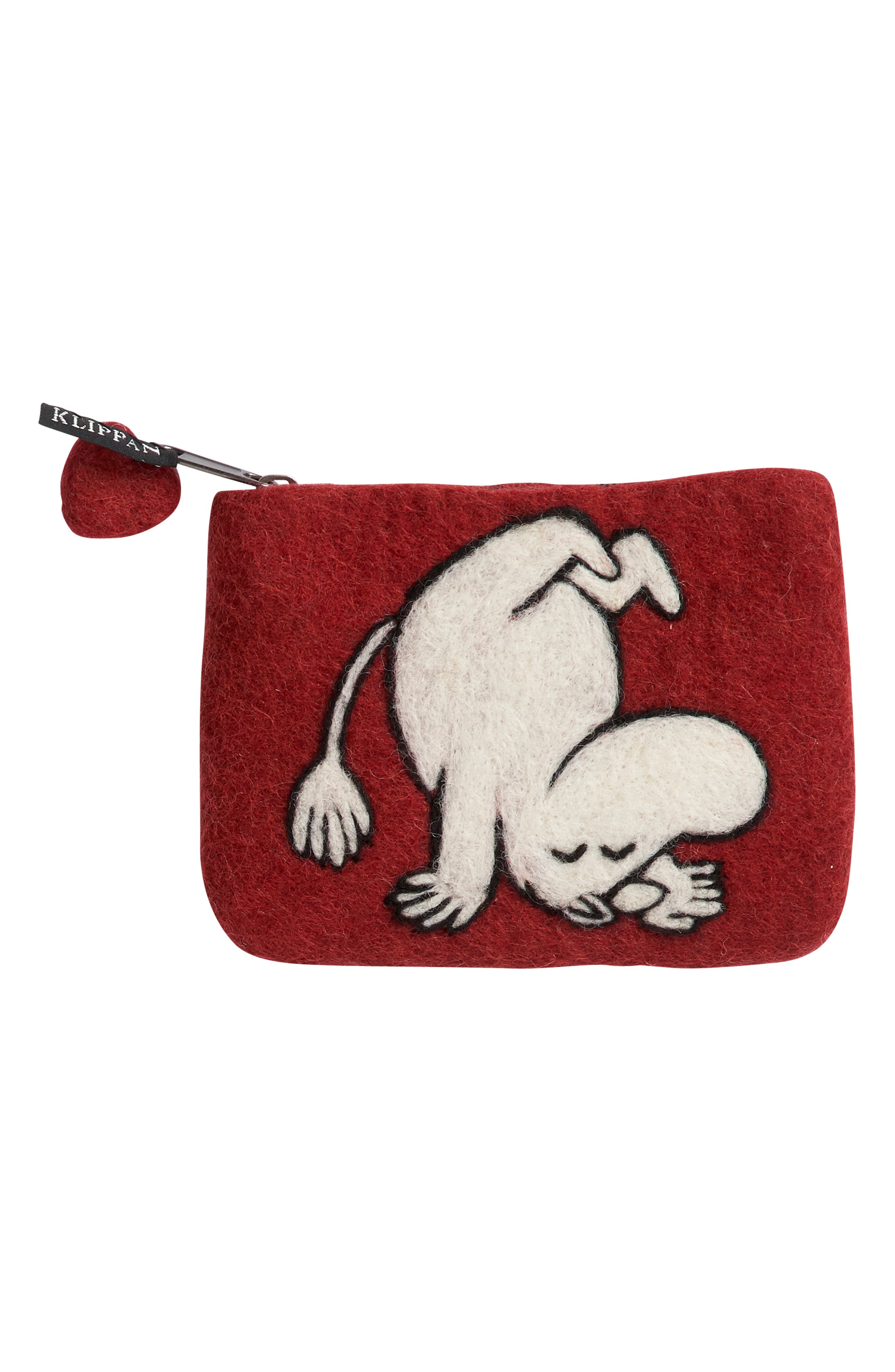Klippan Kids' Handmade Wool Purse in Red 