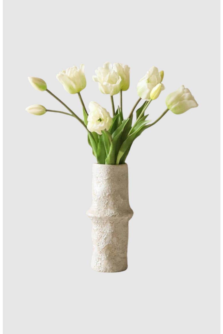 White Triumph Tulip Bouquet, Main, color, White